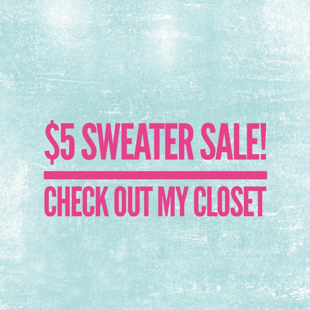 $5 sweaters just posted in my closet!